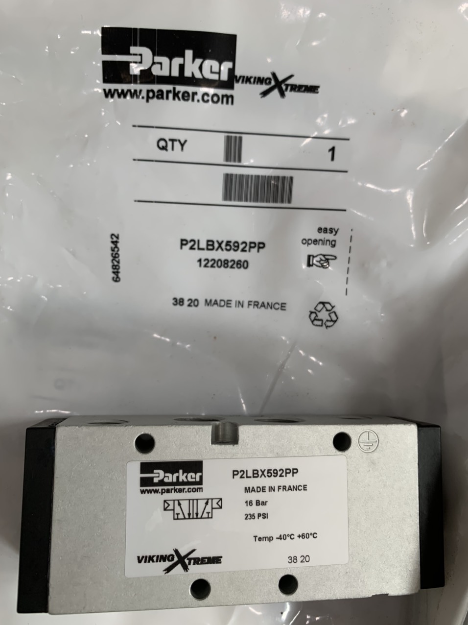Van định hướng Parker, P2LBX592PP
