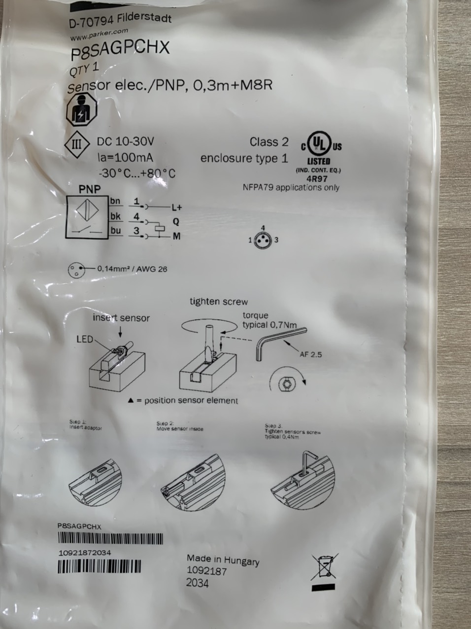 Cảm biến Parker P8SAGPCHX (3)