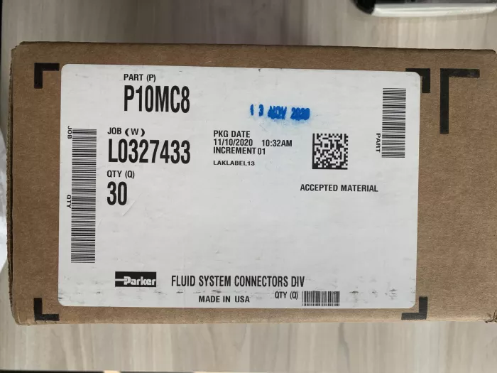 Đầu nối bẳng nhựa PARKER P10MC8