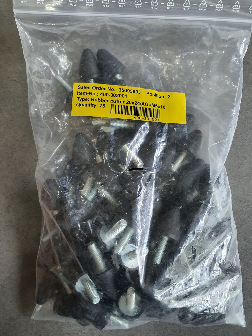 Giảm chấn phía ngoài cho HLE100-RB Parker 400-302001