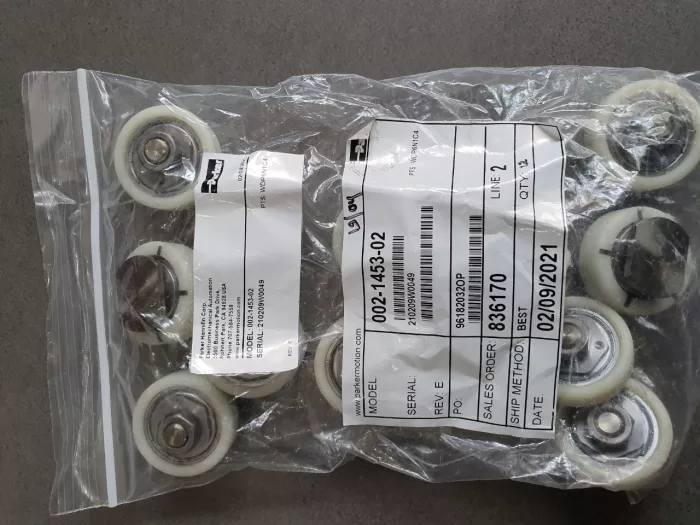Bánh xe lắp sẵn ốc chữ T, đồng tâm Parker 002-1453-02