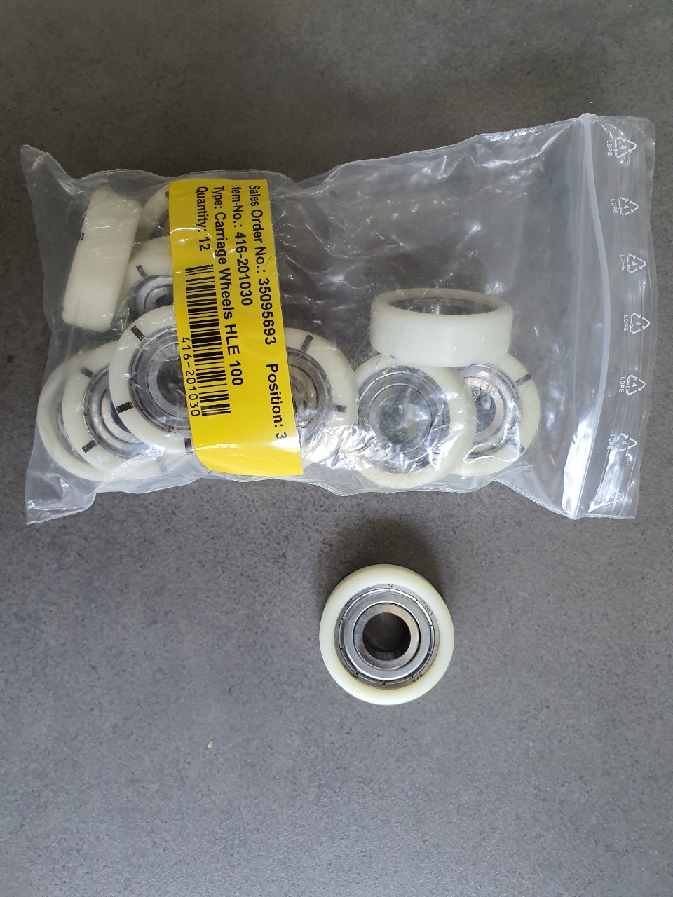 Bánh xe R4OL0027-N4 Parker, P/N: 416-201030