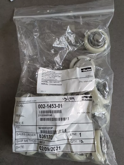 Bánh xe lắp sẵn ốc chữ T, đồng tâm Parker, P/N: 002-1453-01