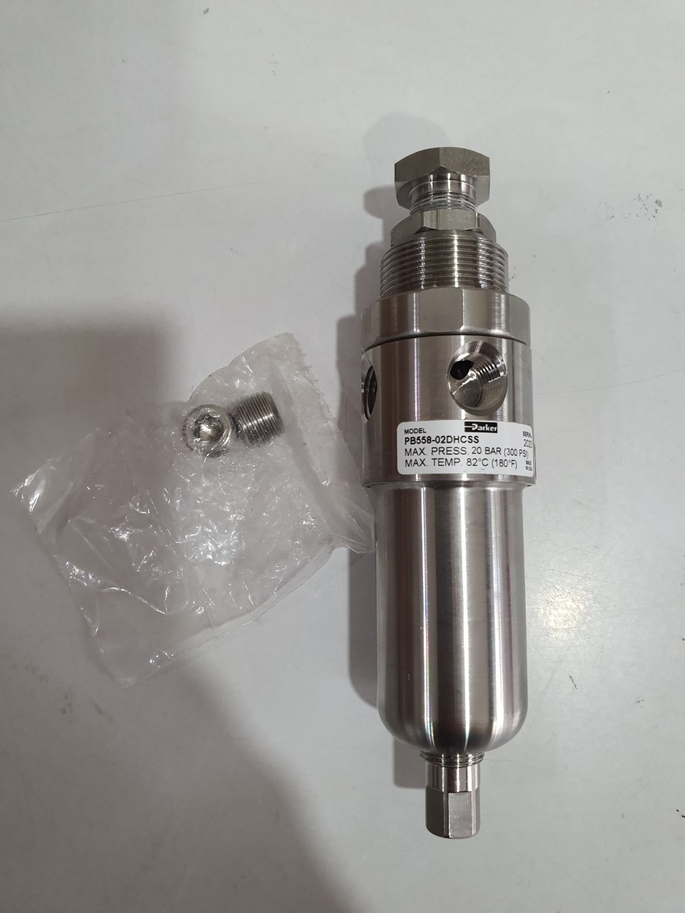 PB558-02DHCSS 1/4 SS INTEGRAL FILTER REGULATOR PARKER