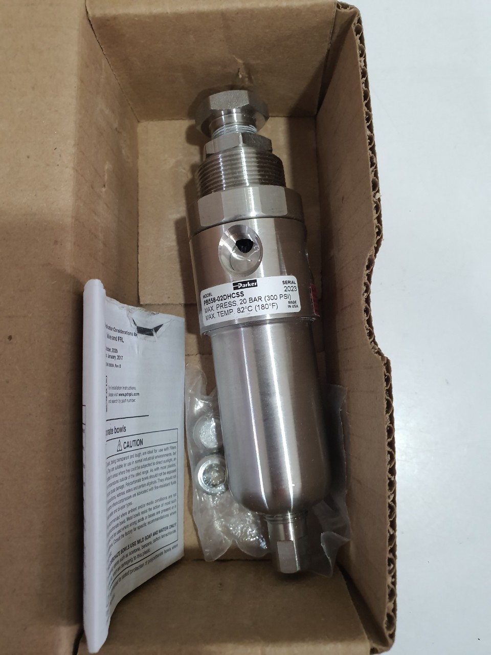 PB558-02HDCSS FILTER REGULATOR