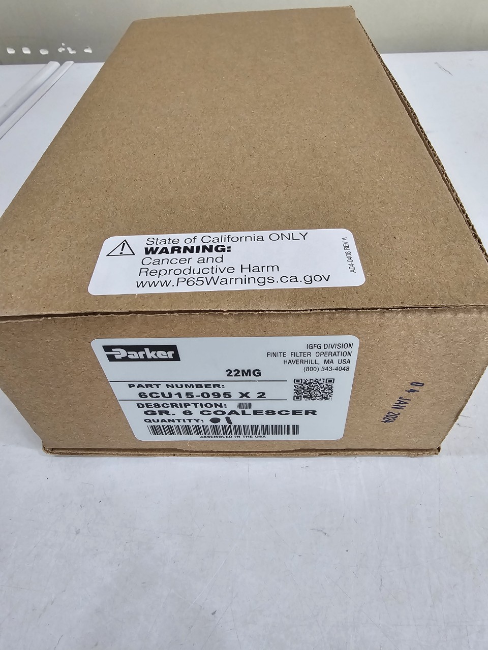 6CU15-095 X 2 FINITE ELEMENT FILTER