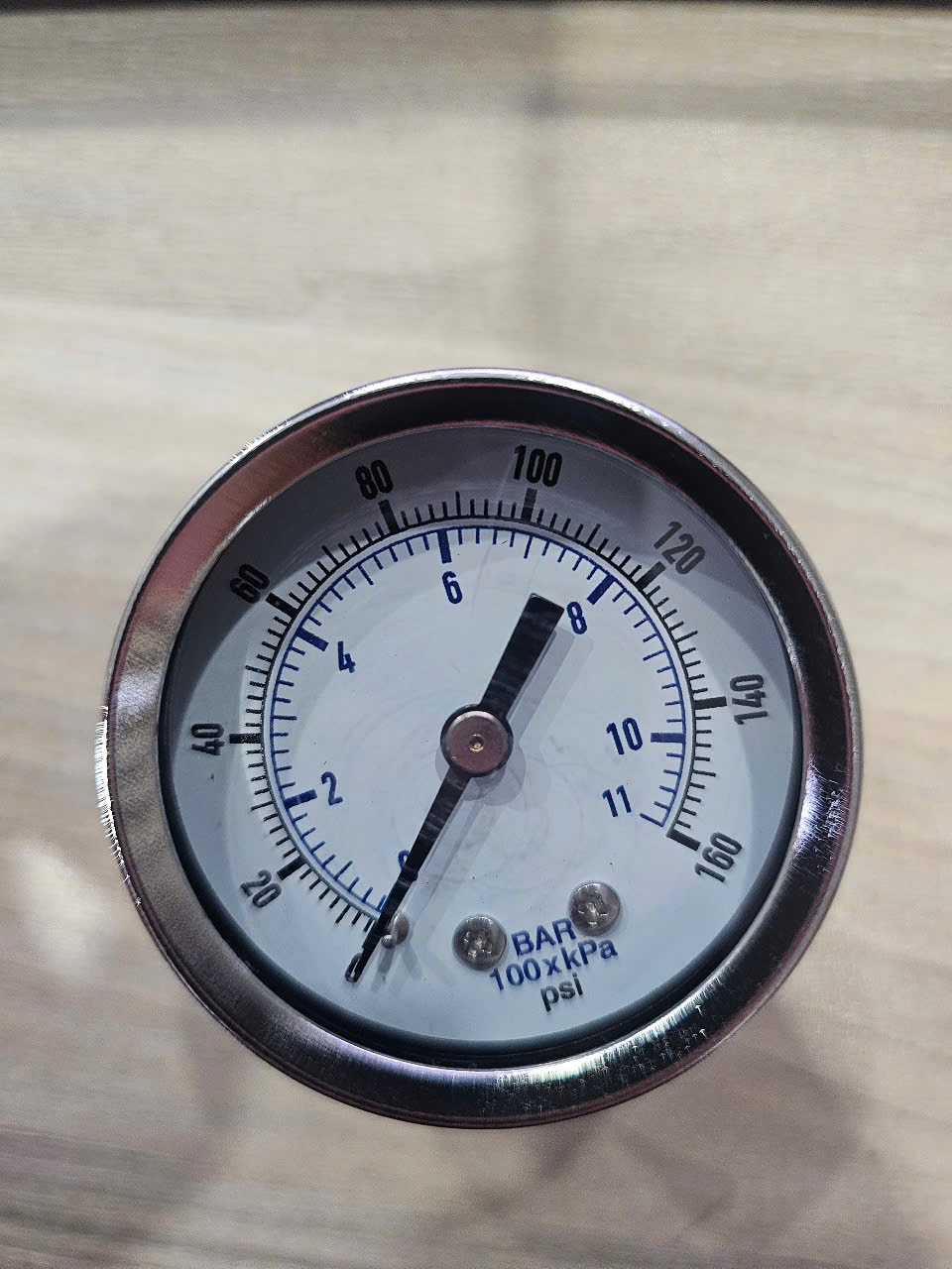 K4520N14160 Gauge Metal Case 160 psi , 2inch, 1/4NPT