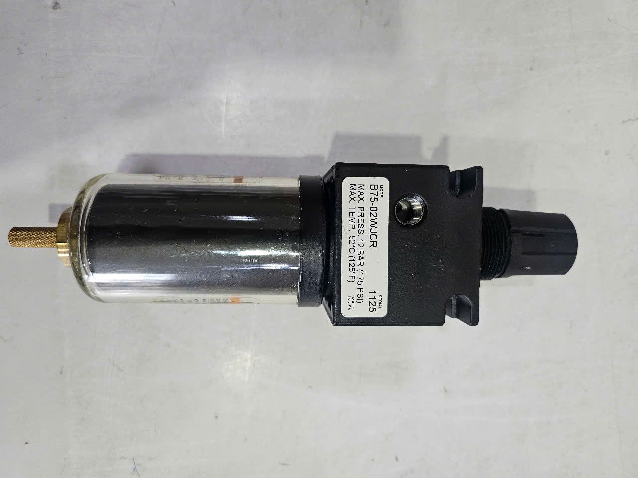 B75-02WJCR FILTER REGULATOR PARKER WATT