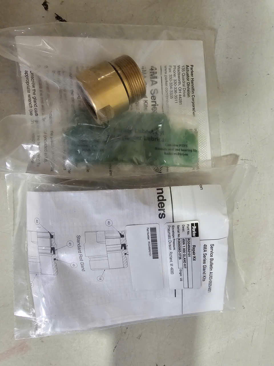 RG04MA0101 ROD GLAND KIT 4MA CYLINDER