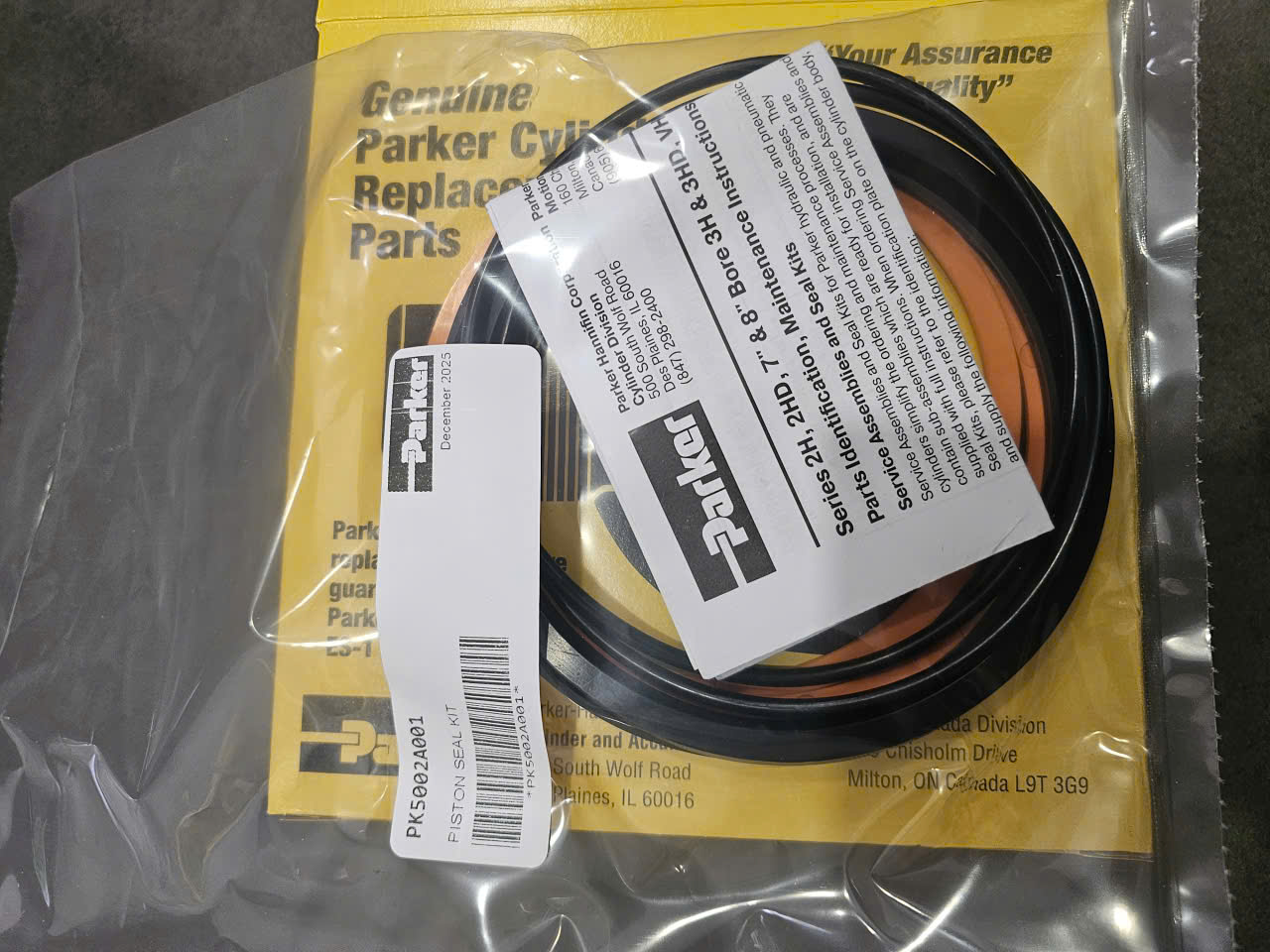 PK5002A001 SEAL KIT PARKER