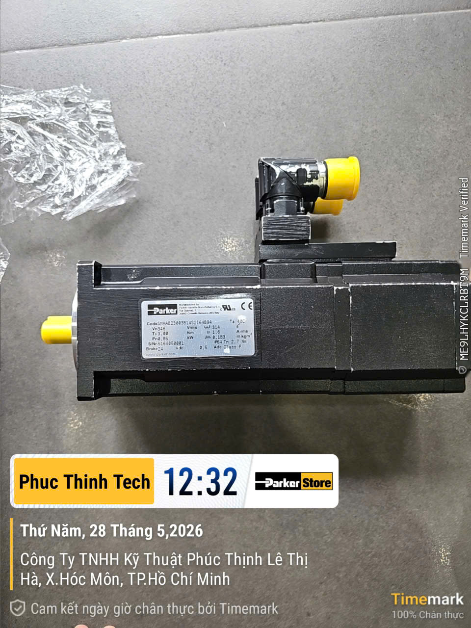 SMHA823003814S2I64B94 SERVO MOTOR
