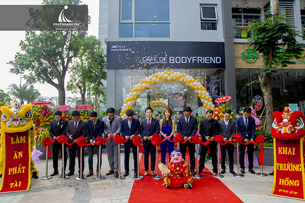 khai trương quán cafe bodyfriend
