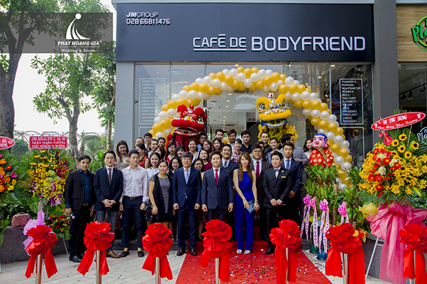 khai trương quán cafe bodyfriend