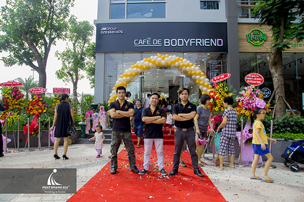 khai trương cafe bodyfriend