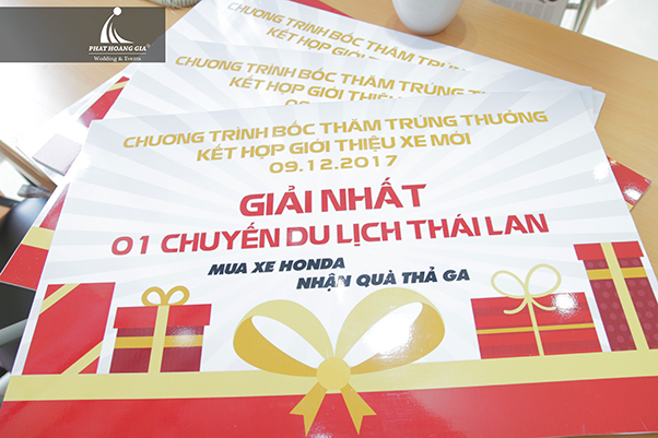 bốc thăm trúng thưởng head honda