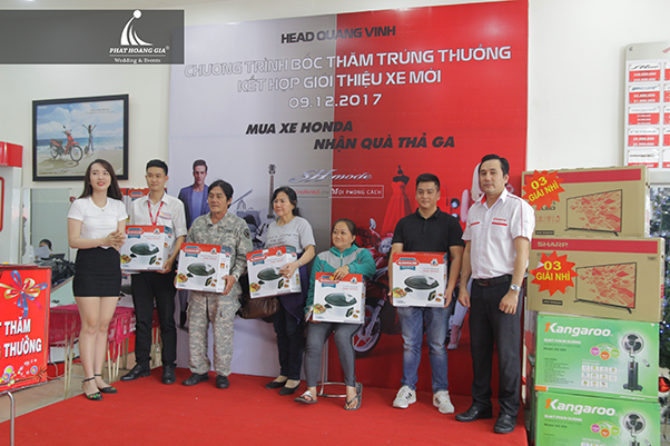 bốc thăm trúng thưởng head honda