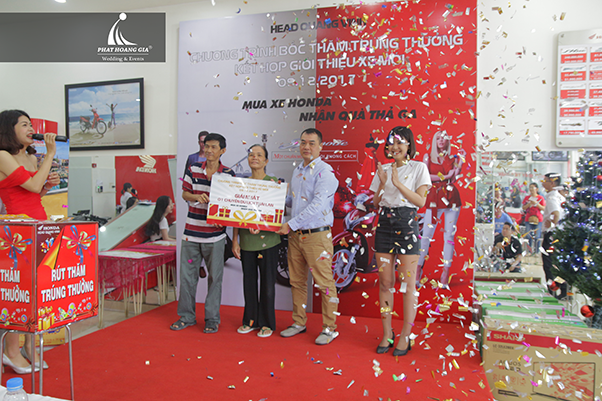 bốc thăm trúng thưởng head honda