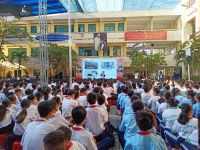LÁI XE AN TOÀN TẠI TRƯỜNG THCS PHÚ ĐỊNH - HEAD HONDA SƠN MINH