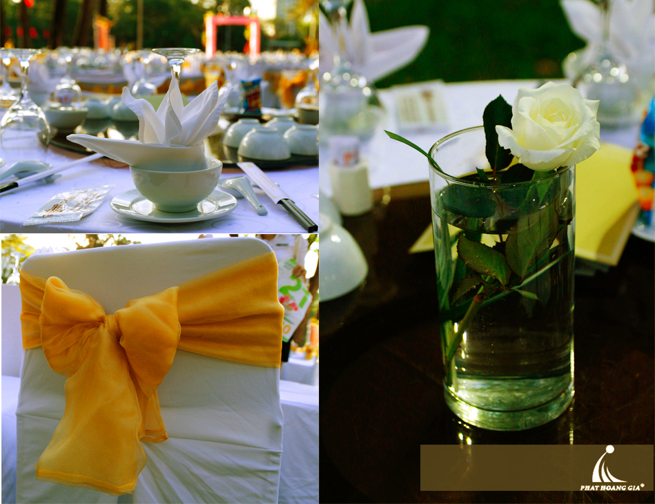 trang trí tiệc cưới ngoài trời trọn gói 5