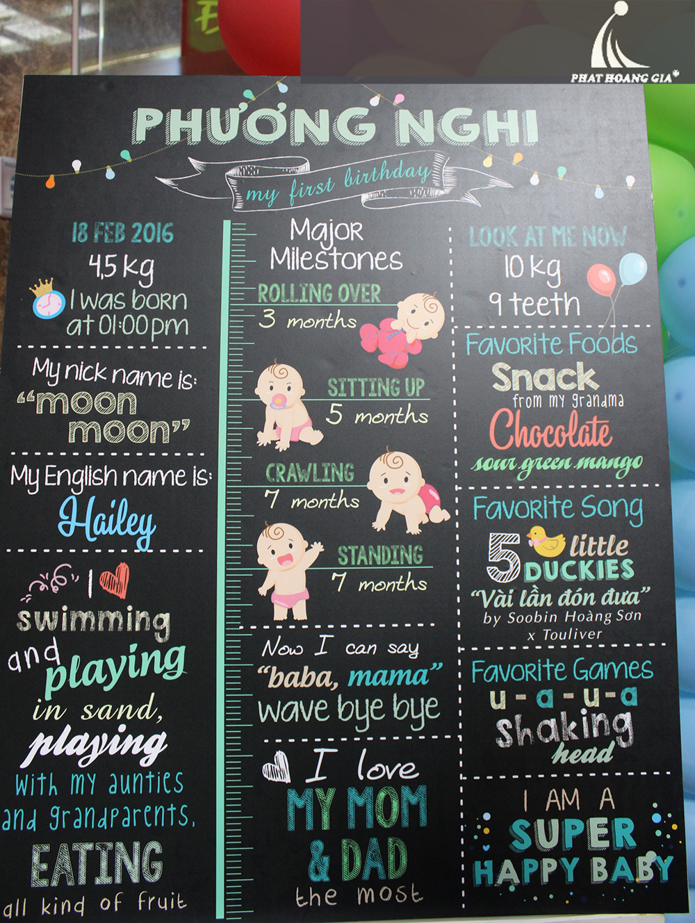 sinh nhật bé Phương Nghi 9