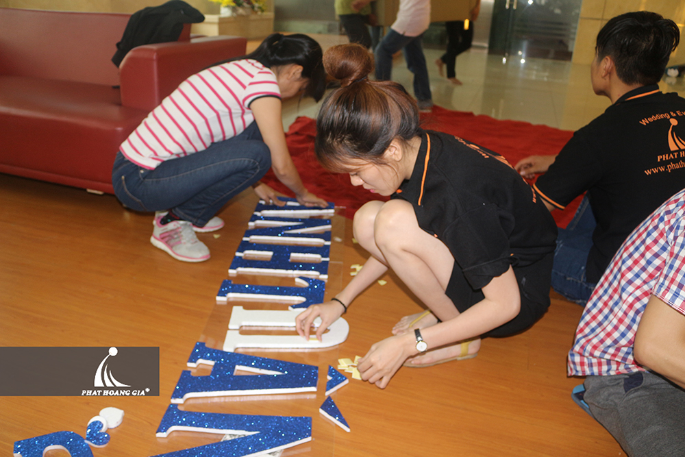 trang trí tiệc sinh nhật Hoàng Quân 5