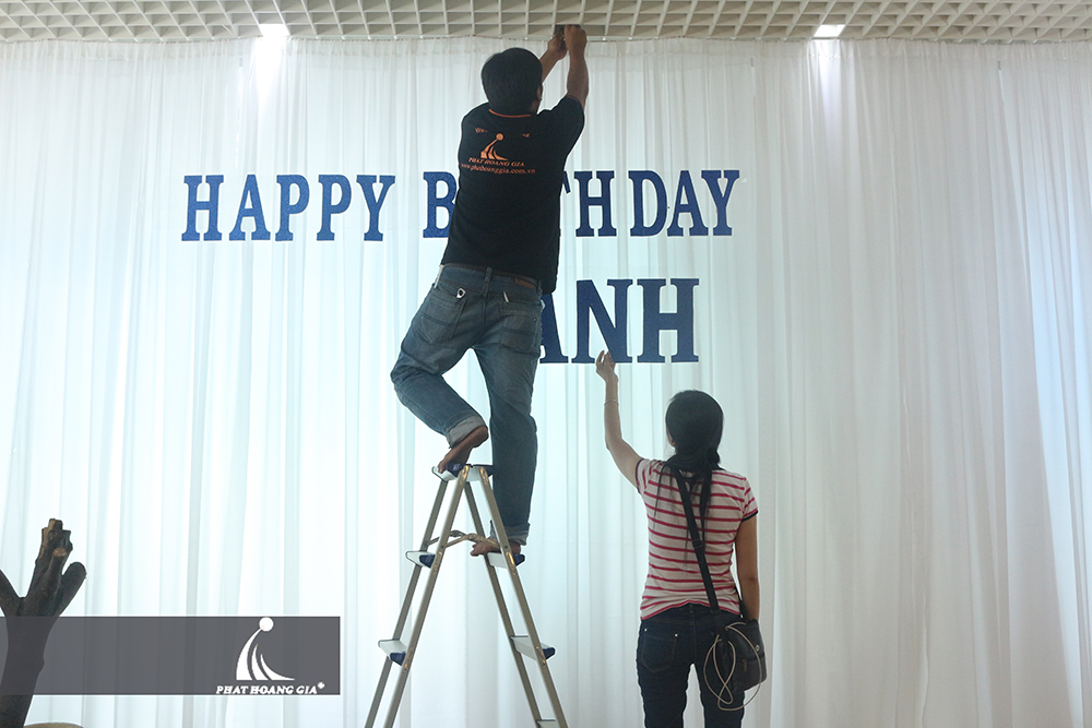 trang trí tiệc sinh nhật Hoàng Quân 7