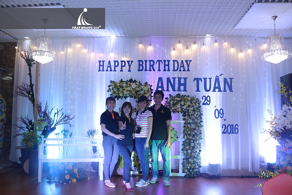 trang trí tiệc sinh nhật Hoàng Quân 13