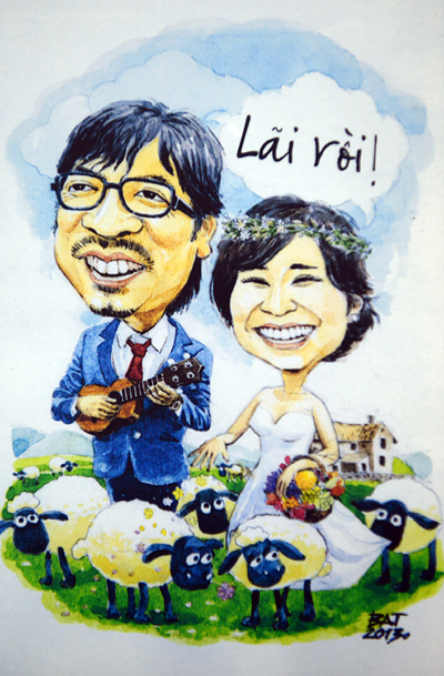 gây ấn tượng thiệp cưới độc lạ