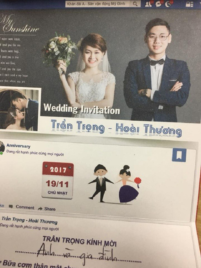 gây ấn tượng thiệp cưới độc lạ