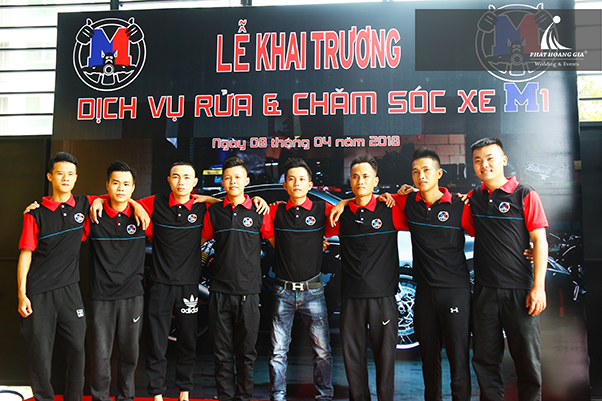khai trương dịch vụ rửa và chăm sóc xe M1