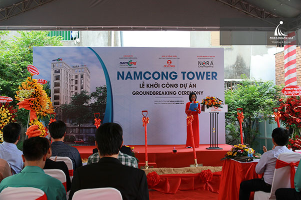 lễ khởi công namcong tower