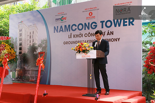 lễ khởi công namcong tower