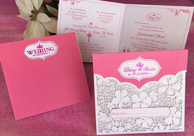 tiệc cưới màu hồng