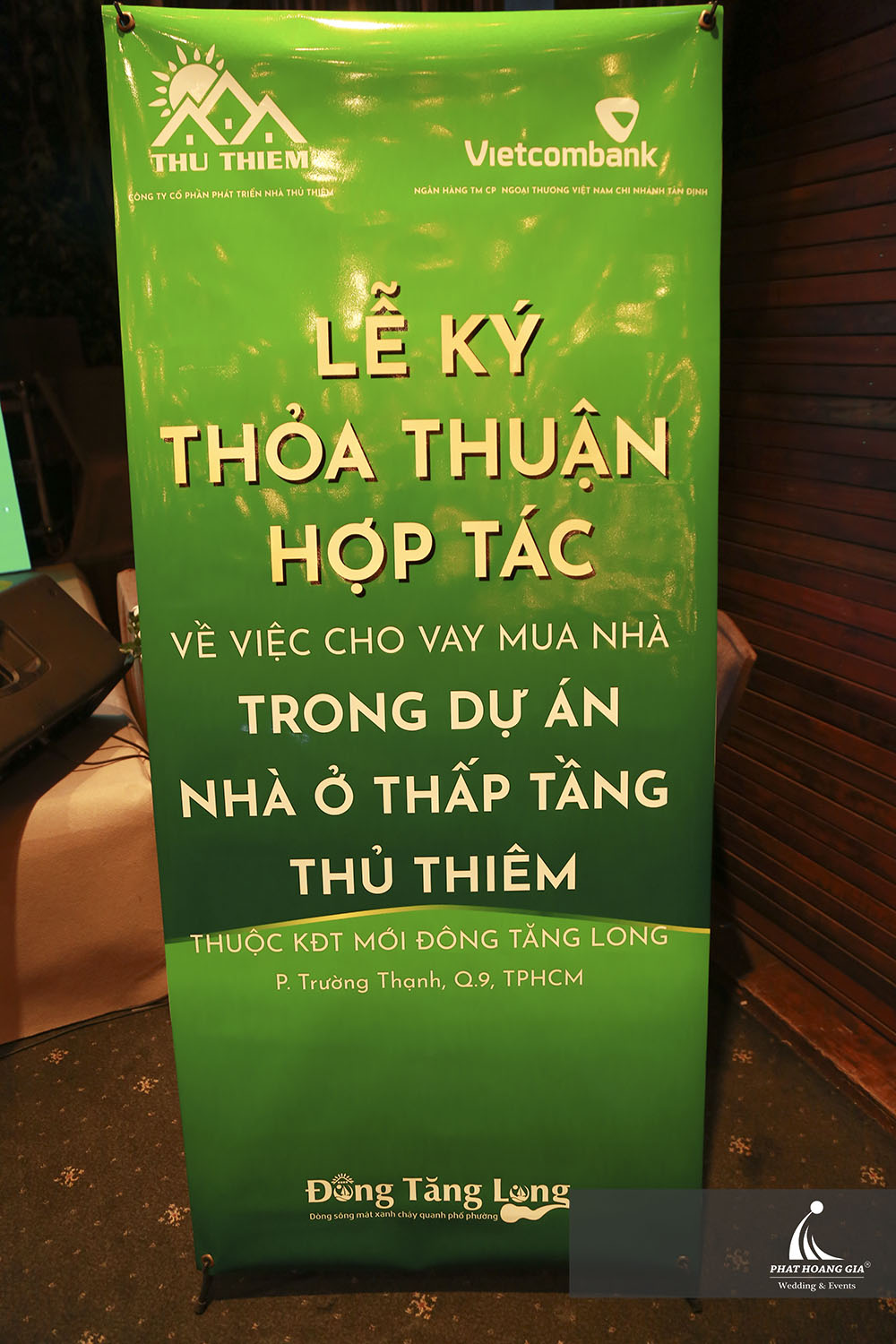 Lễ kí kết hợp tác kinh doanh giữa ngân hàng Vietcombank – CN Tân Định và CTCP phát triển Nhà Thủ Thiêm