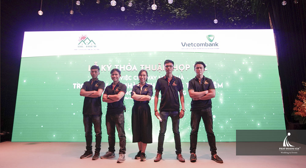 Lễ kí kết hợp tác kinh doanh giữa ngân hàng Vietcombank – CN Tân Định và CTCP phát triển Nhà Thủ Thiêm