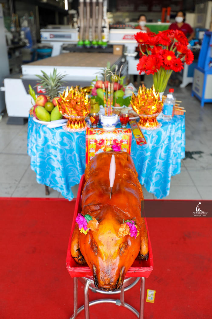 mâm cúng khai trương