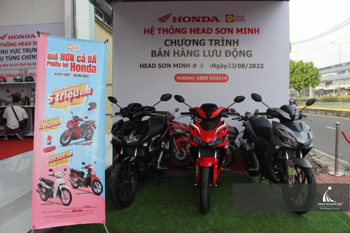 trưng bày xe honda Sơn Minh