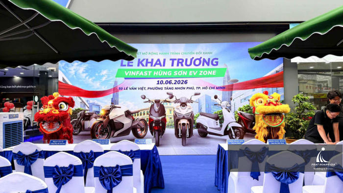 khai trương VinFast Hùng Sơn EV Zone