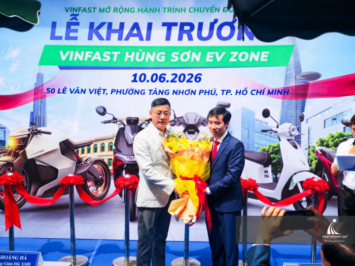khai trương VinFast Hùng Sơn EV Zone