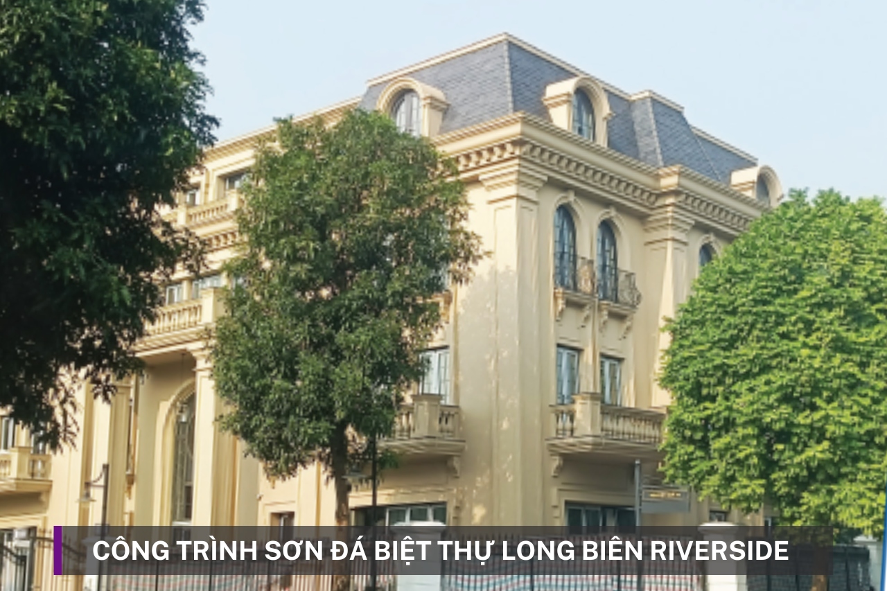 Công Trình Sơn Đá Biệt Thự Long Biên RiverSide