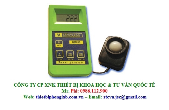 MÁY ĐO ÁNH SÁNG ĐIỆN TỬ HIỆN SỐ Model SM700 – Hãng sản xuất: MILWAUKEE – Rumani