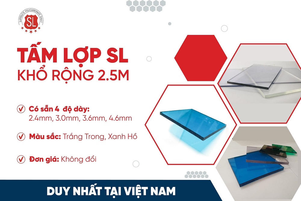 TIN HOT: Tấm lợp KHỔ RỘNG 2.5M, chiều dài bất kỳ - DUY NHẤT TẠI VIỆT NAM!