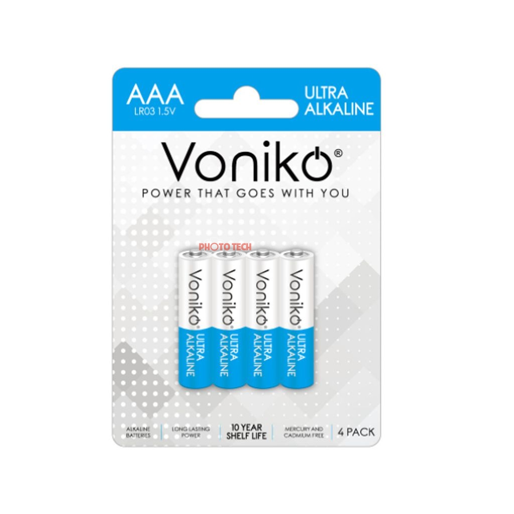 PIN AA VONIKO USA ALKALINE VỈ 4 VIÊN