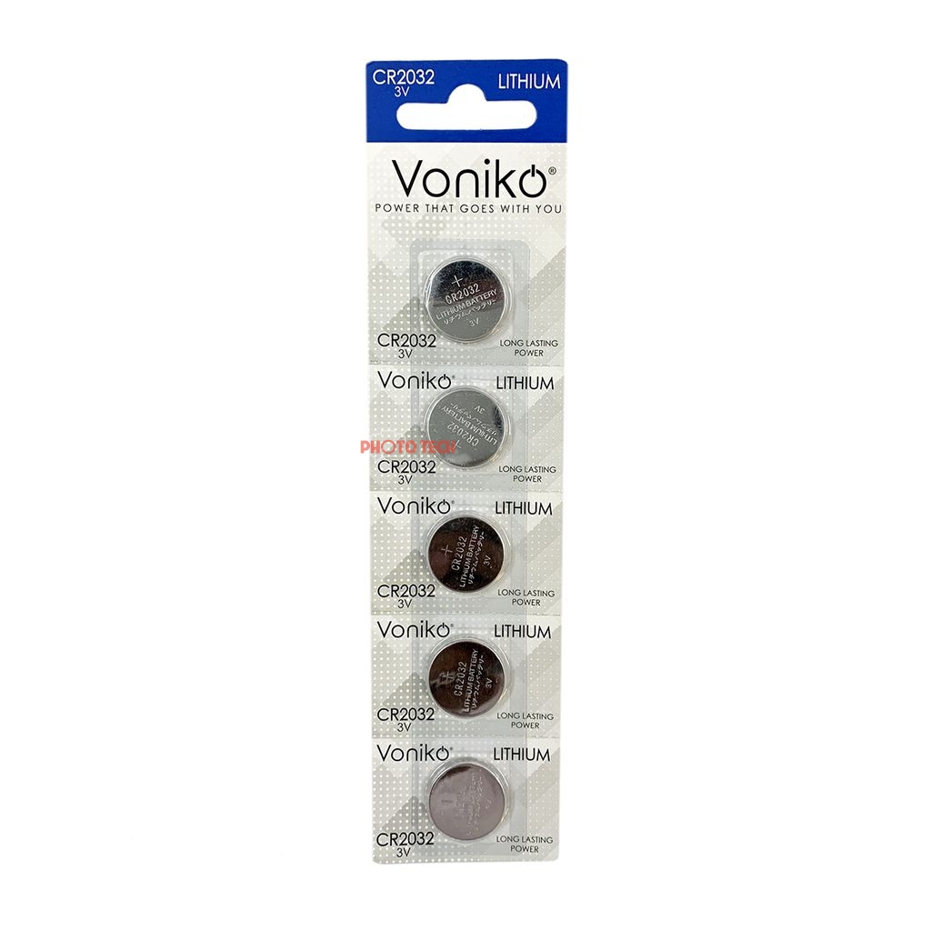 PIN VONIKO USA LITHIUM CR2032 3V VỈ 5 VIÊN