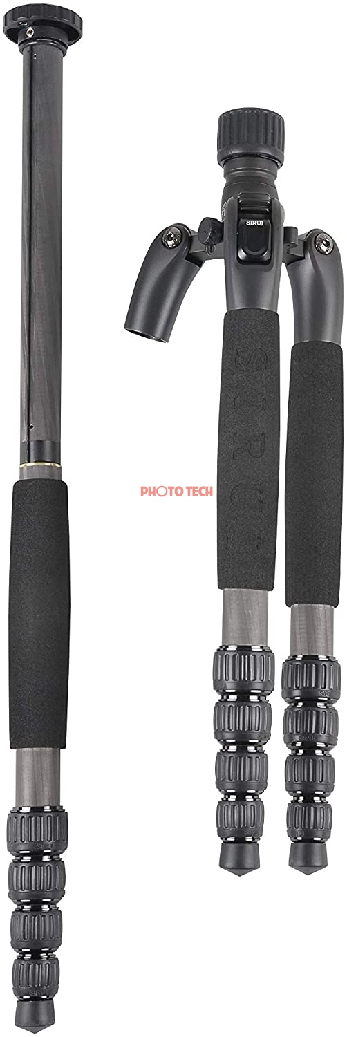 SIRUI T-1205SK Black 5-Section Travel Tripod Carbon Fiber