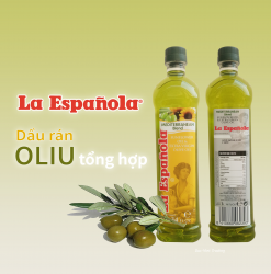 Dầu rán Oliu Tổng hợp La Española chai 1L