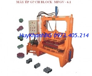 Máy ép gạch Bloch rung + thuỷ lực