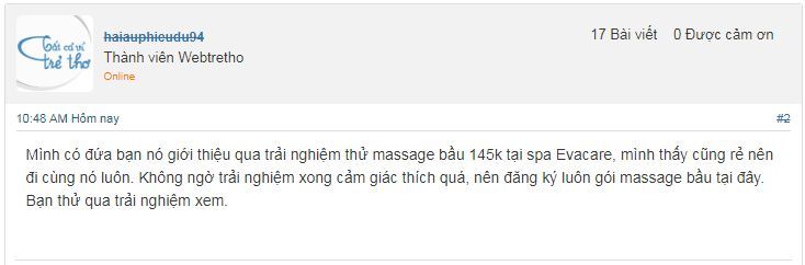 Spa Massage bà bầu ở đâu Hà Nội TPHCM