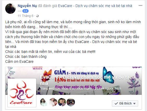 Chăm sóc sau sinh ở đâu Hà Nội