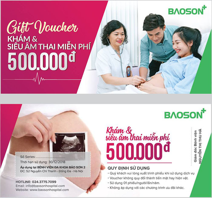 Khám và siêu âm thai miễn phí tại Bệnh viện đa khoa Bảo Sơn 2